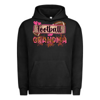 Pigment Black football grandma with leopard Urban Hoodie - Zillion Design Studio