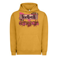 Pigment Peanut Butter football grandma with leopard Urban Hoodie - Zillion Design Studio