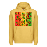 Antique Gold juneteenth butterfly Premium Hoodie - Zillion Design Studio
