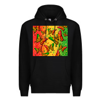 Black juneteenth butterfly Premium Hoodie - Zillion Design Studio