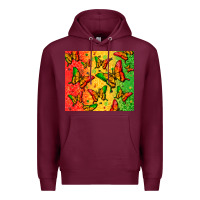 Burgundy juneteenth butterfly Premium Hoodie - Zillion Design Studio