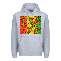 Heather Grey juneteenth butterfly Premium Hoodie - Zillion Design Studio