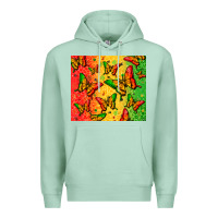 Seafoam juneteenth butterfly Premium Hoodie - Zillion Design Studio