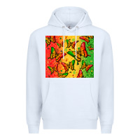White juneteenth butterfly Premium Hoodie - Zillion Design Studio