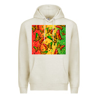 Oatmeal Heather juneteenth butterfly Premium Hoodie - Zillion Design Studio