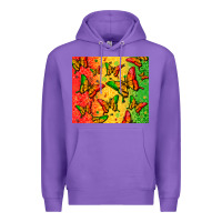 Purple juneteenth butterfly Premium Hoodie - Zillion Design Studio