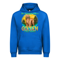 Cobalt life is better with a golden retriever Urban Hoodie - texasbilliewilder