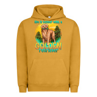 Pigment Peanut Butter life is better with a golden retriever Urban Hoodie - texasbilliewilder