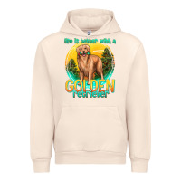 Sandshell life is better with a golden retriever Urban Hoodie - texasbilliewilder