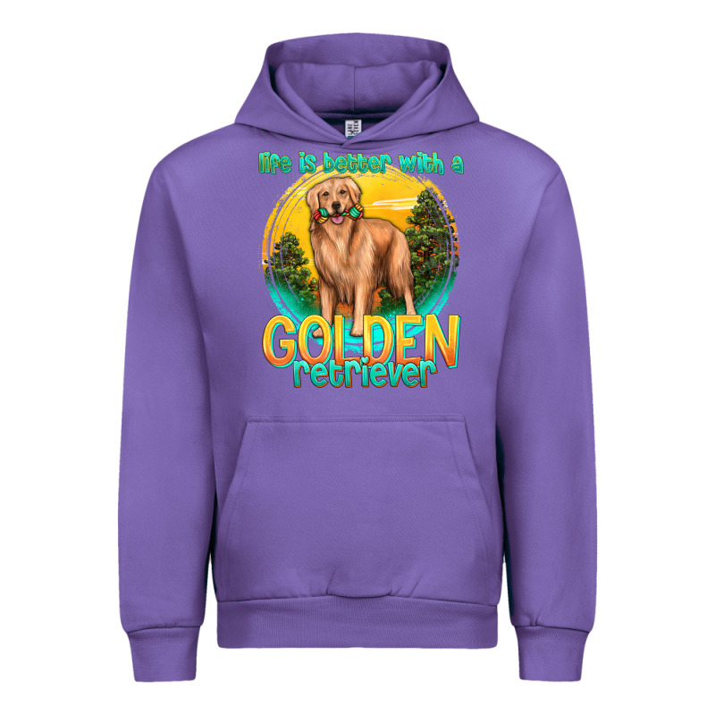 Life Is Better With A Golden Retriever Urban Hoodie by texasbilliewilder | Teevron