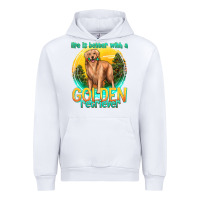 White life is better with a golden retriever Urban Hoodie - texasbilliewilder