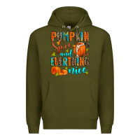Army Green pumpkin spice and everthing nice Premium Hoodie - Zillion Design Studio