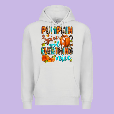 Pumpkin Spice And Everthing Nice Premium Hoodie Designed By Zillion Design Studio