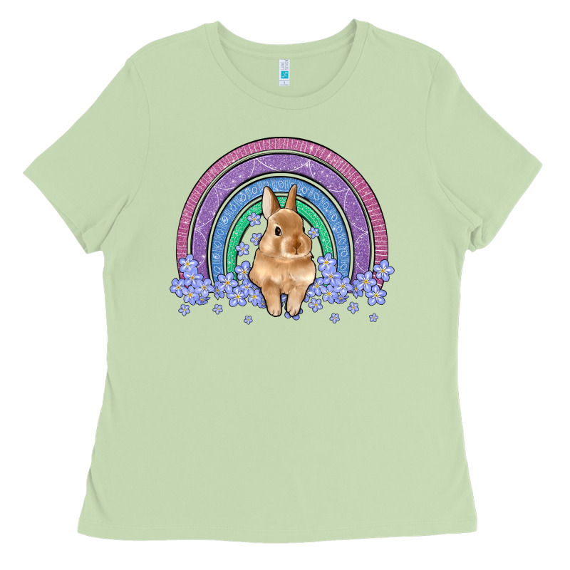 Bunny Rainbow Ladies Tee by Artiststas | Teevron