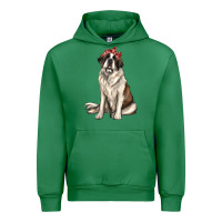 Emerald st bernard with bandanna Urban Hoodie - texasbilliewilder