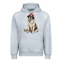 Heather Grey st bernard with bandanna Urban Hoodie - texasbilliewilder
