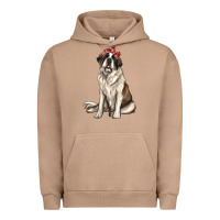 Pigment Burro st bernard with bandanna Urban Hoodie - texasbilliewilder