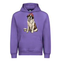 Tulip st bernard with bandanna Urban Hoodie - texasbilliewilder