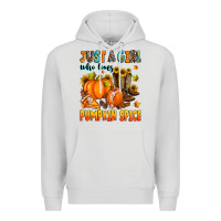Dove Grey just a girl who loves pumpkin spice Premium Hoodie - Zillion Design Studio