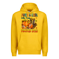 Lemon just a girl who loves pumpkin spice Premium Hoodie - Zillion Design Studio