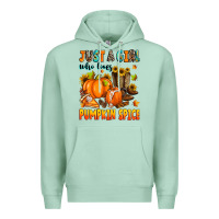 Seafoam just a girl who loves pumpkin spice Premium Hoodie - Zillion Design Studio