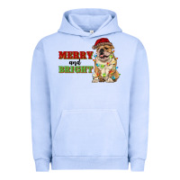 Pigment Grape Ice merry and bright english bulldog Urban Hoodie - RanaPortraitStore