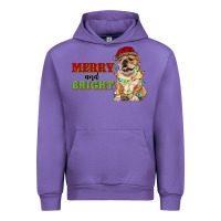 Tulip merry and bright english bulldog Urban Hoodie - RanaPortraitStore