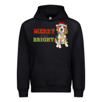 Black merry and bright beagle Urban Hoodie - RanaPortraitStore