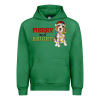 Emerald merry and bright beagle Urban Hoodie - RanaPortraitStore