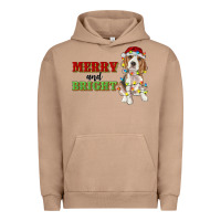 Pigment Burro merry and bright beagle Urban Hoodie - RanaPortraitStore