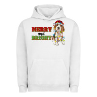 Pigment Lunar Rock merry and bright beagle Urban Hoodie - RanaPortraitStore