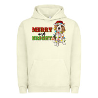 Pigment Pistachio merry and bright beagle Urban Hoodie - RanaPortraitStore