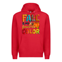 Red fall is my favorite color Premium Hoodie - Zillion Design Studio