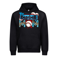 Black baseball mom with leopard Urban Hoodie - Zillion Design Studio