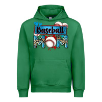 Emerald baseball mom with leopard Urban Hoodie - Zillion Design Studio