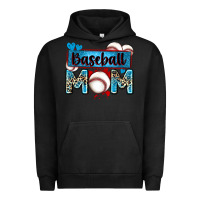 Pigment Black baseball mom with leopard Urban Hoodie - Zillion Design Studio