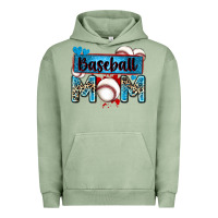 Pigment Oil Green baseball mom with leopard Urban Hoodie - Zillion Design Studio