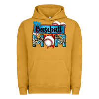 Pigment Peanut Butter baseball mom with leopard Urban Hoodie - Zillion Design Studio