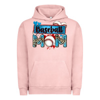 Pigment Salmon baseball mom with leopard Urban Hoodie - Zillion Design Studio