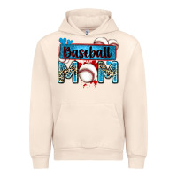 Sandshell baseball mom with leopard Urban Hoodie - Zillion Design Studio