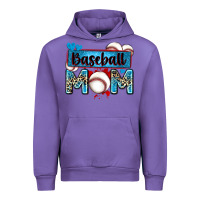 Tulip baseball mom with leopard Urban Hoodie - Zillion Design Studio