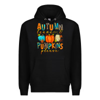 Black autumn leaves and pumpkins please Premium Hoodie - Zillion Design Studio