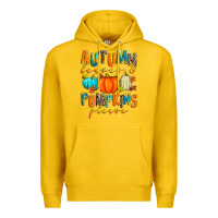 Lemon autumn leaves and pumpkins please Premium Hoodie - Zillion Design Studio