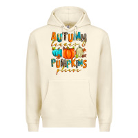 Autumn Leaves And Pumpkins Please Premium Hoodie | Teevron