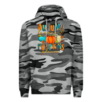 Slate Camo autumn leaves and pumpkins please Premium Hoodie - Zillion Design Studio