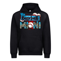 Black baseball mini with leopard Urban Hoodie - Zillion Design Studio