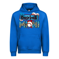 Cobalt baseball mini with leopard Urban Hoodie - Zillion Design Studio