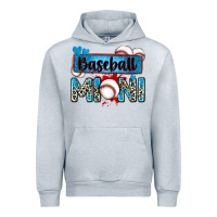 Heather Grey baseball mini with leopard Urban Hoodie - Zillion Design Studio