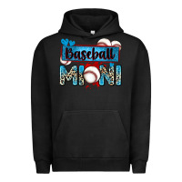 Pigment Black baseball mini with leopard Urban Hoodie - Zillion Design Studio