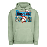 Pigment Oil Green baseball mini with leopard Urban Hoodie - Zillion Design Studio